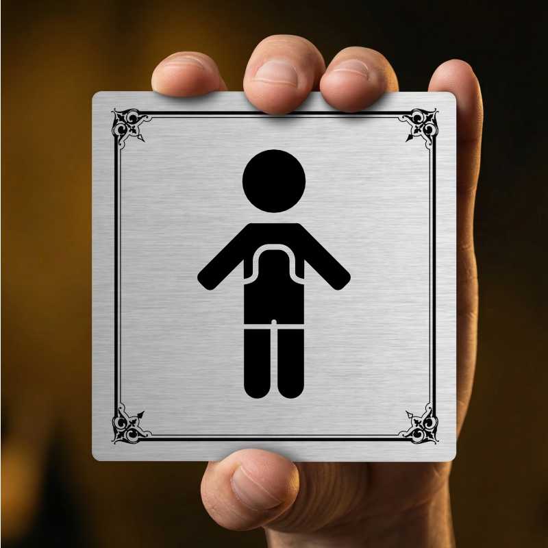 WC chlapci, 100x100mm, pergamen, Texas